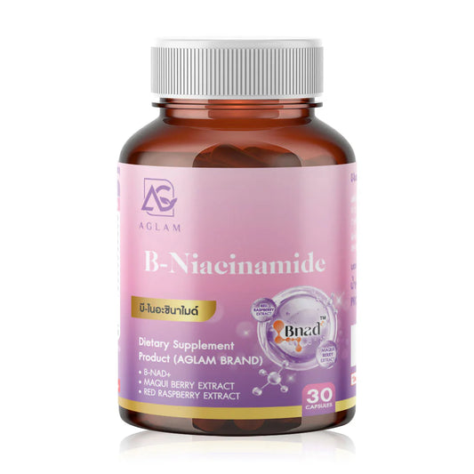 AGLAM B Niacinamide Plus 1000 mg 30 Capsules