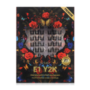 A-Clat False Eyelashes 60pcs #E1 Y2K False eyelashes with self-adhesive (black glue strip)