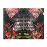 Éclate False Eyelashes 60pcs #C1 Chic False Eyelashes with Self-Adhesive (Black Glue Strip)