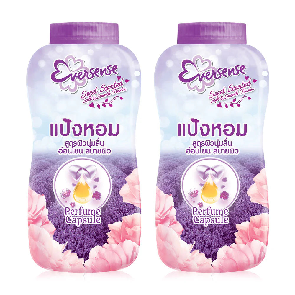 Eversense Sweet Scented Talcum Violet 180g x 2pcs