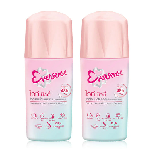 Eversense Whitening Roll On White Beauty Deodorant Roll-On 45ml x 2pcs