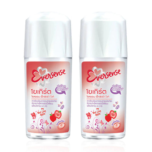 Eversense Roll On Extra White Yogurt Red Love Apple 45ml x 2pcs