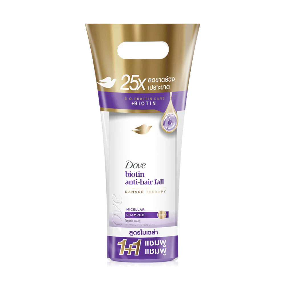 Dove Biotin Anti-Hair Fall Micellar Shampoo 360ml x 2pcs