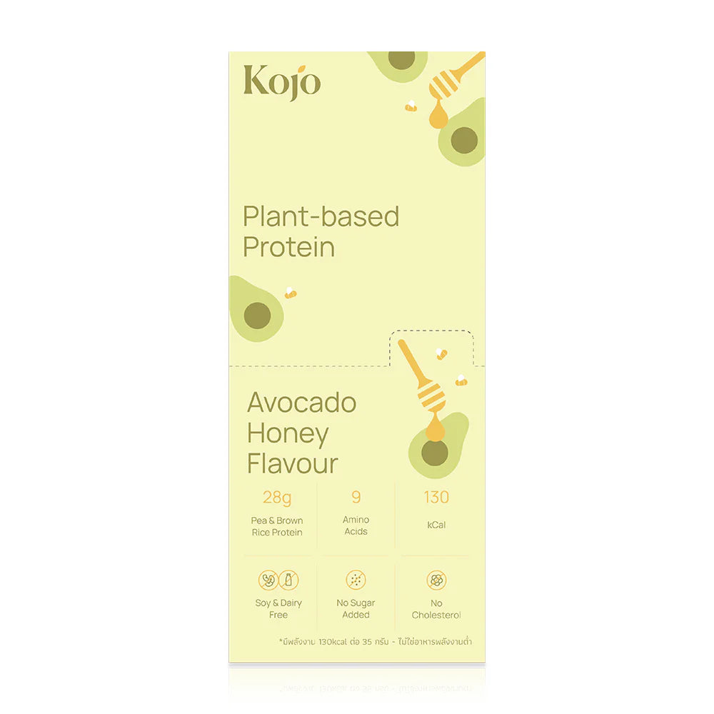 KOJO Plant Based Protein 35g x 5 Sachets #Avocado Honey Flavour
