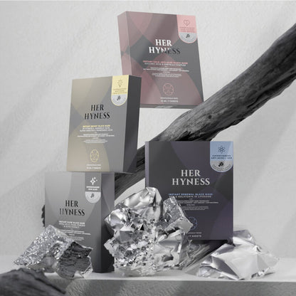 HER HYNESS Instant Bright Black Mask 25ml x 3pcs