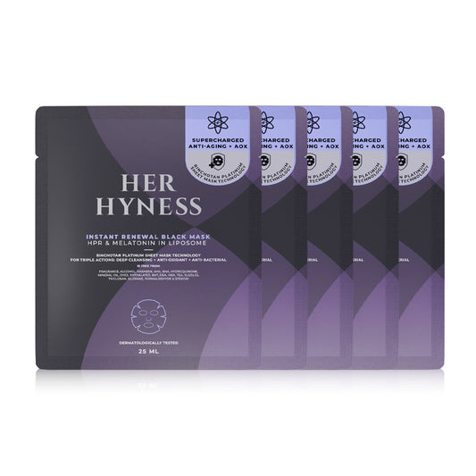 HER HYNESS Instant Renewal Black Mask 25ml x 5pcs