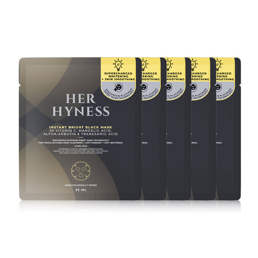 HER HYNESS Instant Bright Black Mask 25ml x 5pcs