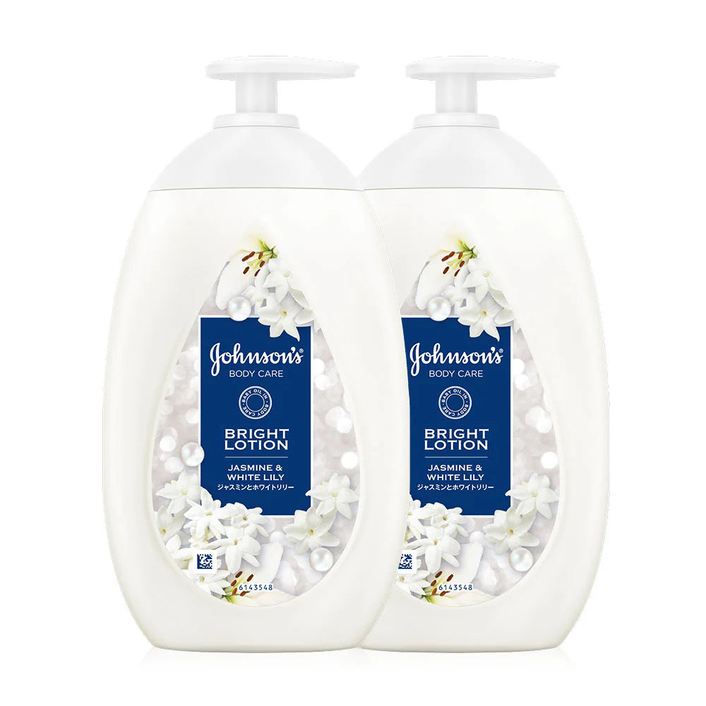 Johnsons Body Care Bright Lotion Jasmine & White Lily 500ml x 2pcs