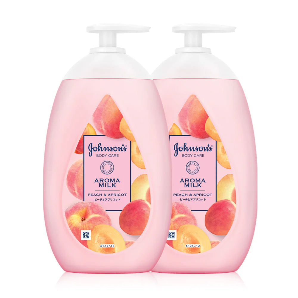 Johnsons Body Care Aroma Milk Peach & Apricot 500ml x 2pcs