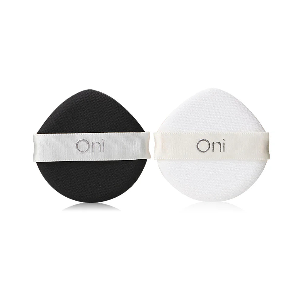 Oni Ultra Soft Cushion Foundation Puff 2pcs - #White & Black