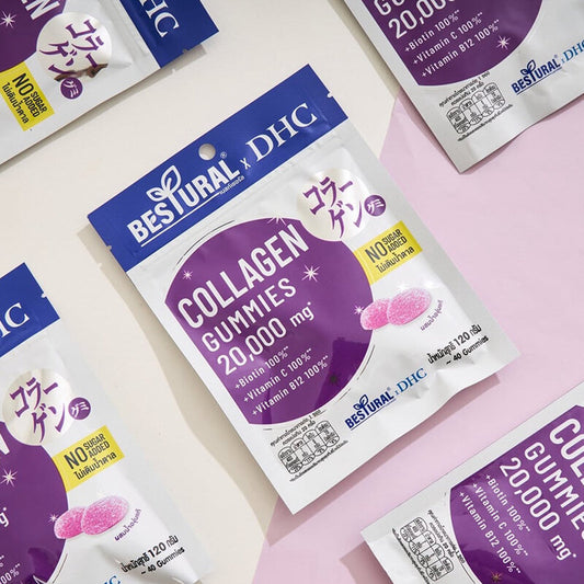 DHC x Bestural Collagen Gummies - Kyoho Grape No Sugar Added 20 Days [40 Gummies]