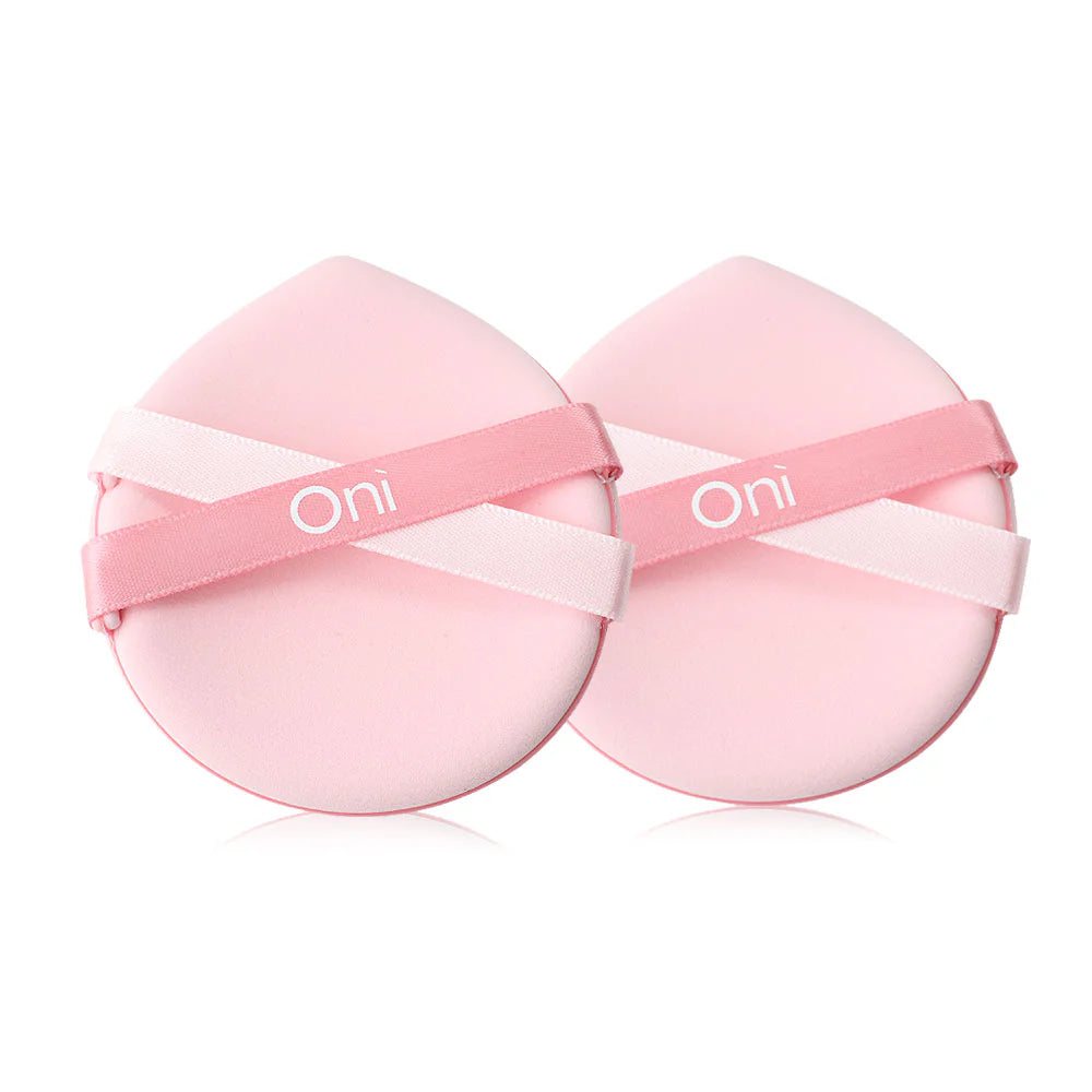 Oni Double-Faced Oversized Puff 2pcs - #Sakura Pink