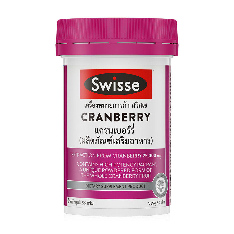 SWISSE UB Cranberry 30 Capsules 25,000 mg/tablet
