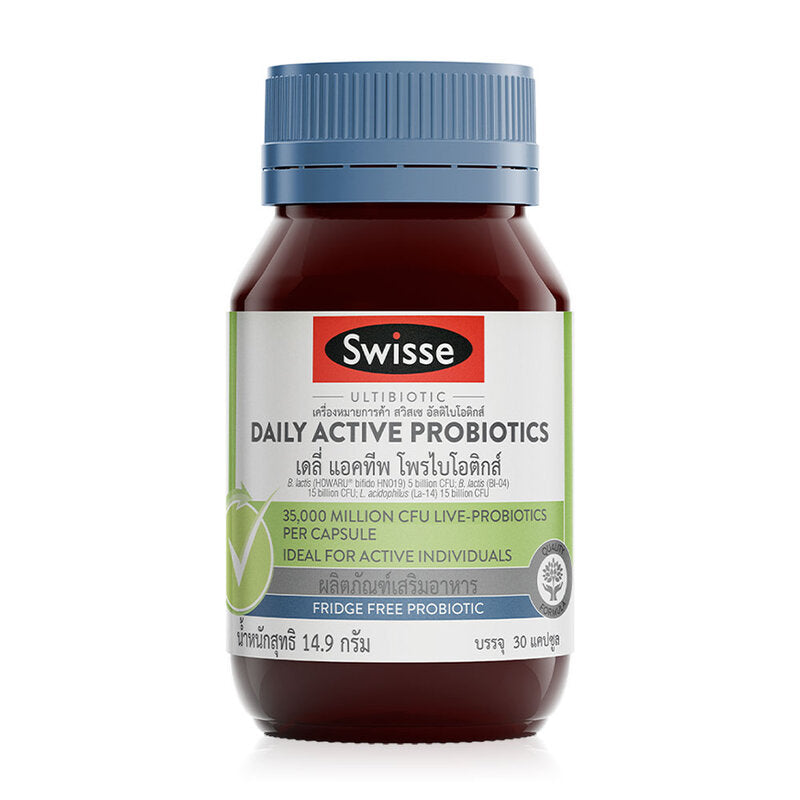 SWISSE Daily Active Probiotics Dietary Supplement 30 Capsules