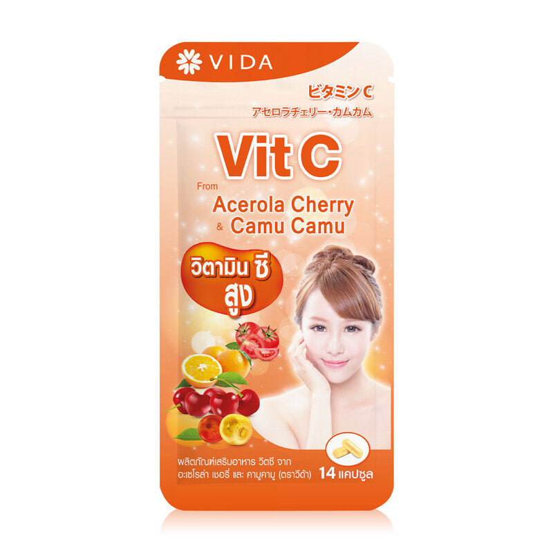 Vida Vit C From Acerola Cherry And Camu-Camu 14 Capsules