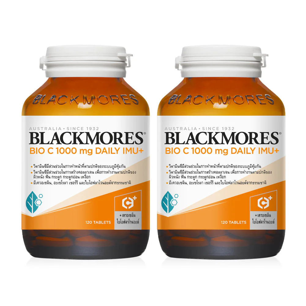 BLACKMORES Bio C 1000mg Daily Imu+ Dietary Supplement 120 Capsules x 2pcs