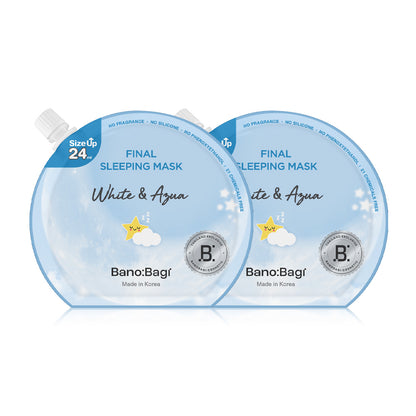 BANOBAGI Final Sleeping Mask White & Aqua [24ml x 2pcs]