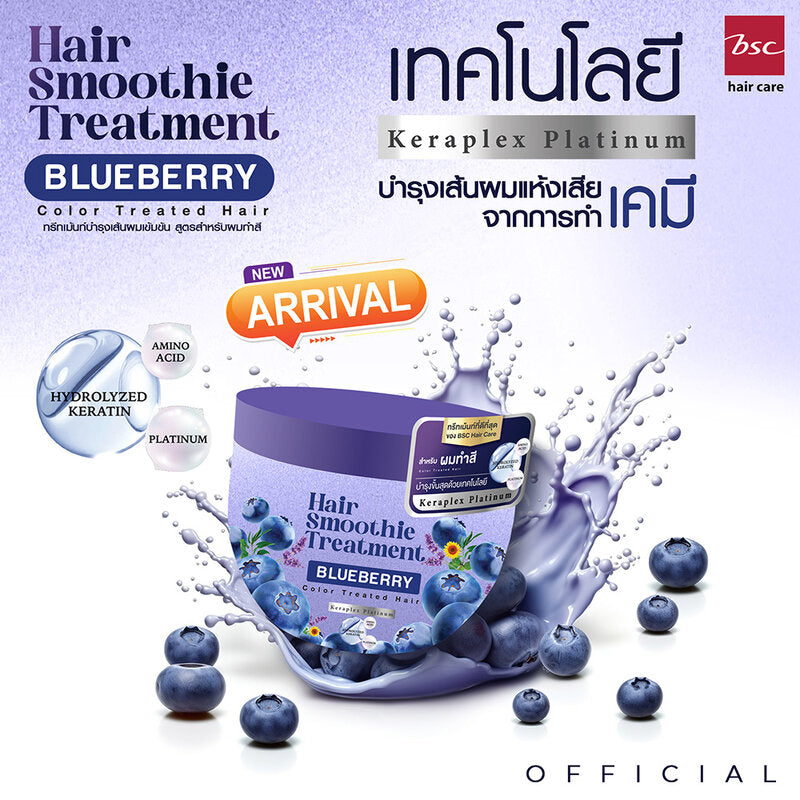 BSC Hair Care Hair Smoothie Treament Blueberry Hair Treatment 400g