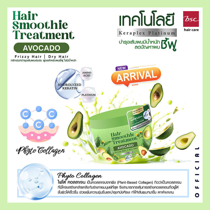 BSC Hair Care Hair Smoothie Treatment Avocado 400g