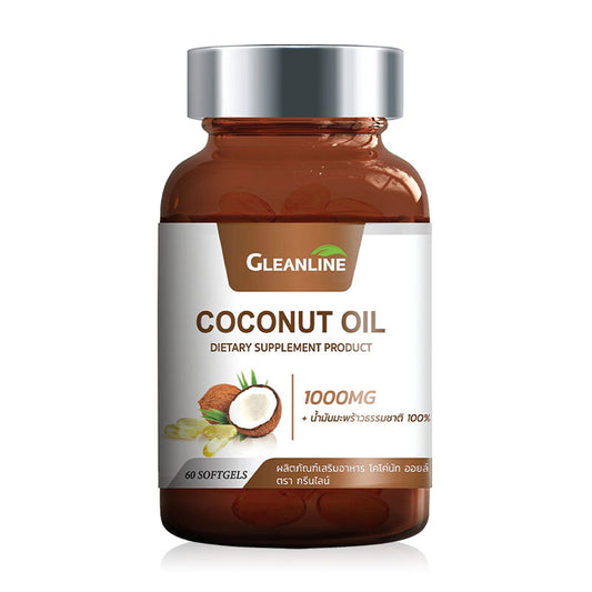 Gleanline Coconut Oil 60 tablets 1000 mg