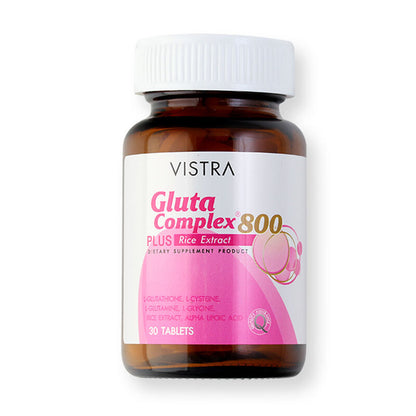 Vistra Gluta Complex 800 Plus Rice Extract 30 Tablets