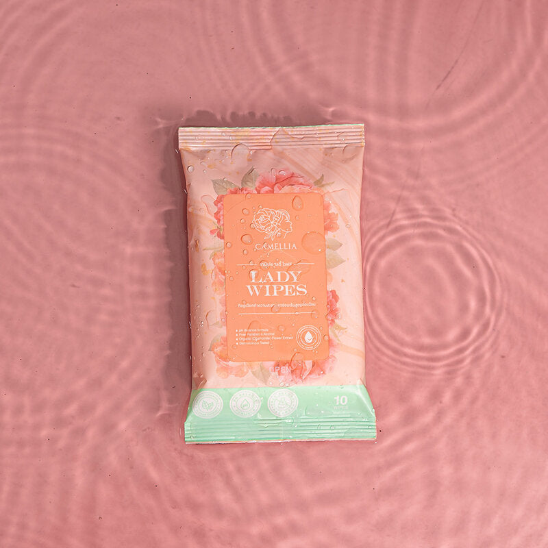 CAMELLIA Lady Wipes 10 Sheets x 4pcs