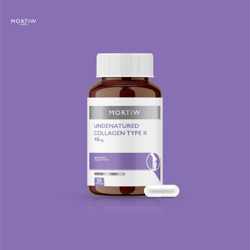MORTIW Undenatured Collagen Type II 40mg 30 Capsules Dietary Supplement