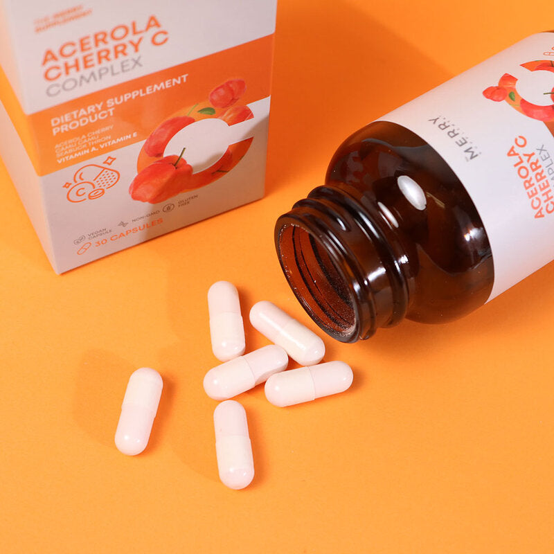 The Merry Acerola Cherry C Complex Dietary Supplement 25.5g
