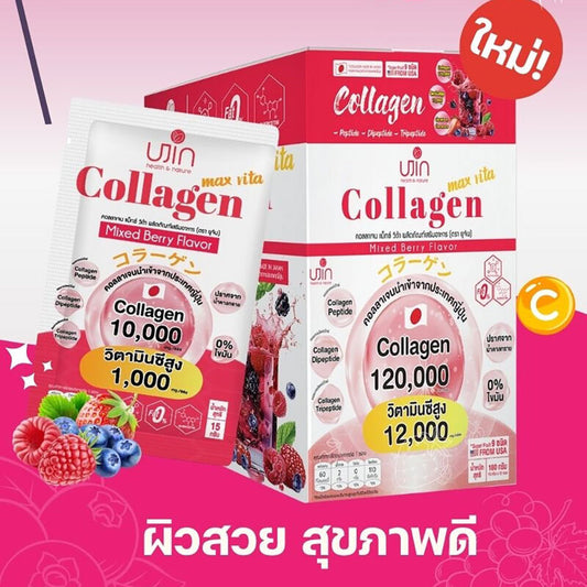 Ujin Collagen Max Vita Dietary Supplement 15g x 12 Sachets
