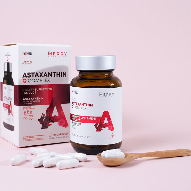 The Merry Astaxanthin Q Complex Dietary Supplement 30 Capsules