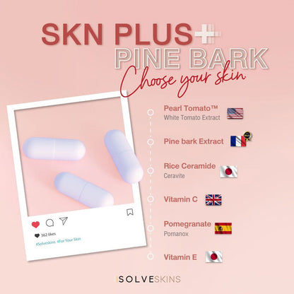 Solve Hair SKN Plus Pine Bark 30 Capsules