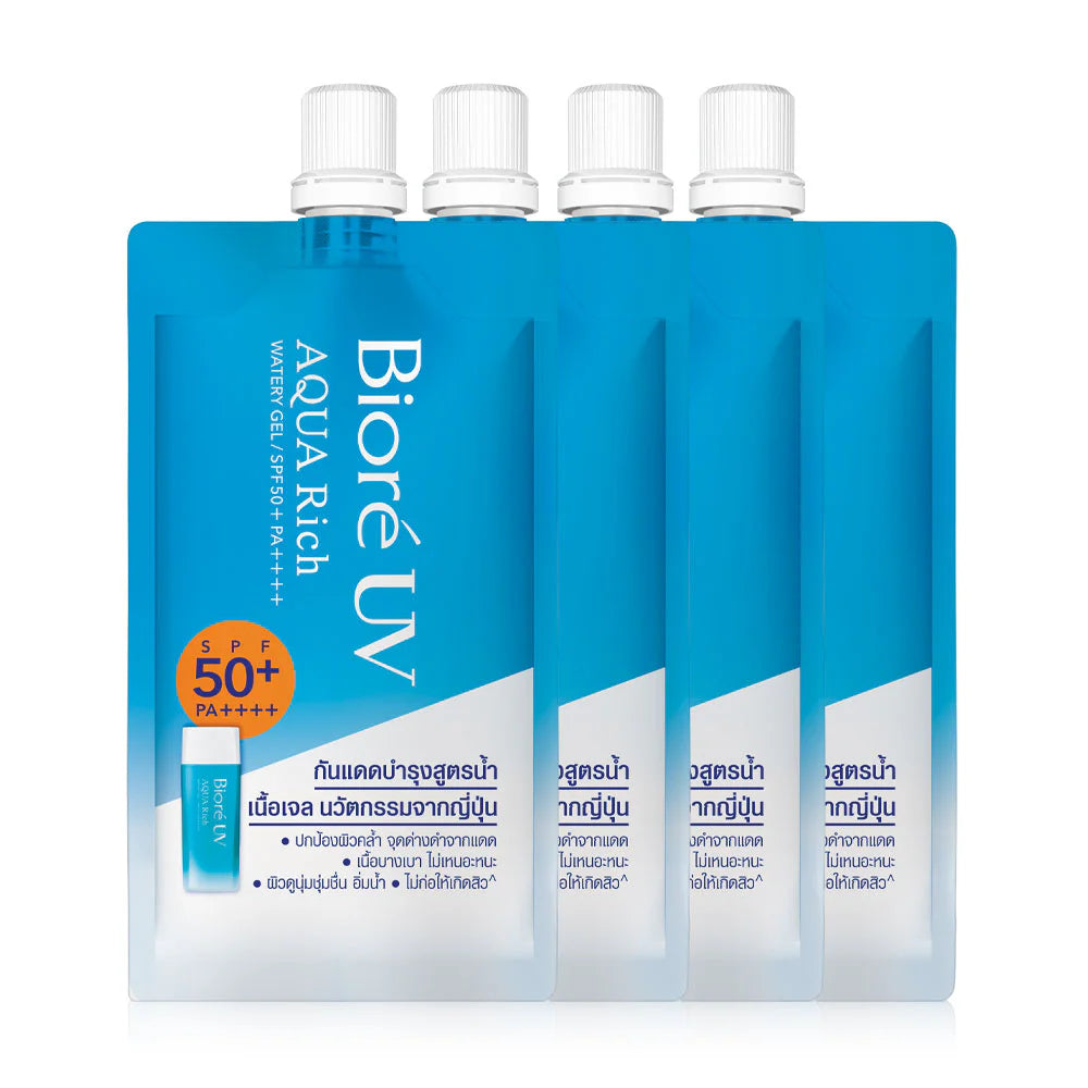 Biore UV Aqua Rich Watery Gel SPF 50+ PA++++ 7ml x 4pcs
