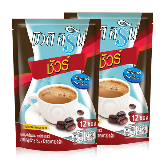 Beauti Srin Sure Instant Coffee Powder 15g [12 Sachets x 2 Packs]