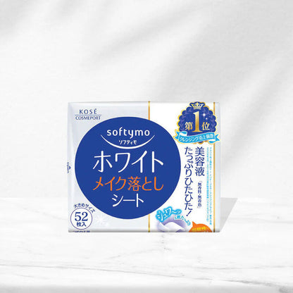 Softymo White Makeup Remover 52 Sheets Clear skin formula