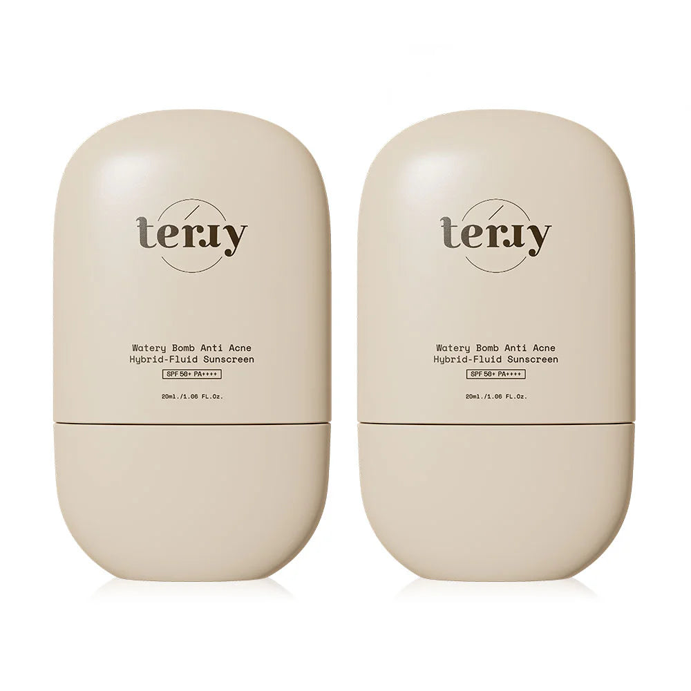 Terry Watery Bomb Anti Acne Hybrid-Fluid Sunscreen SPF50+ PA++++ 20ml x 2 pcs