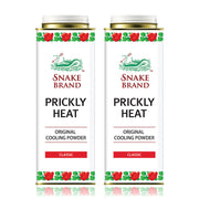 Snake Brand Prickly Heat Original Cooling Powder 280g x 2pcs #Classic