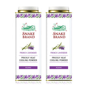 Snake Brand French Lavender Prickly Heat Cooling Powder 280g x 2pcs #Relaxing