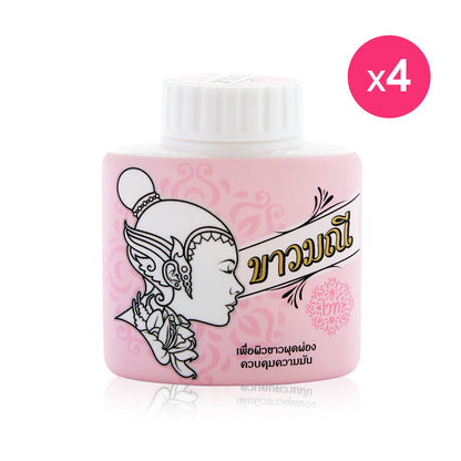 Kaowmanee Herbal Powder White 20g x 4pcs