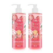 EXFAC Rose Pink Scent Shower Cream 480ml x 2pcs