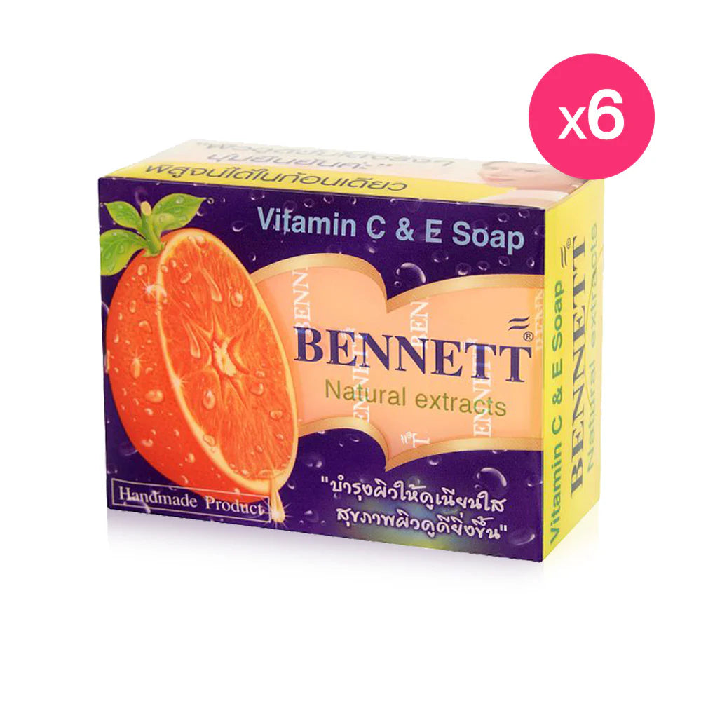 Bennett Natural Extracts Vitamin C&E Soap 130g x 6pcs