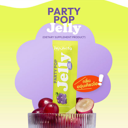 Jejuvita Jelly Party Pop [25g x 6pcs] Kyoho grape flavor