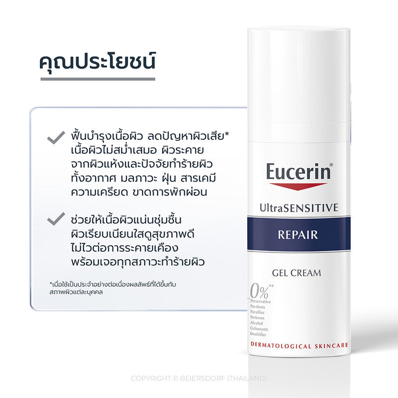 Eucerin UltraSensitive Repair Gel Cream 50ml