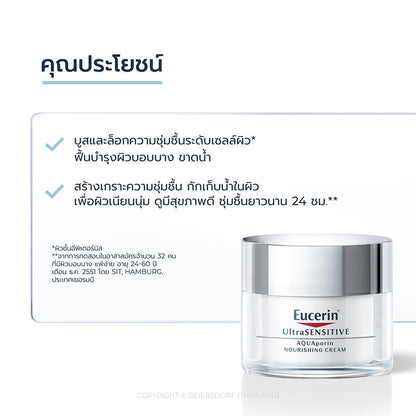 Eucerin UltraSensitive Aquaporin Cream 50ml