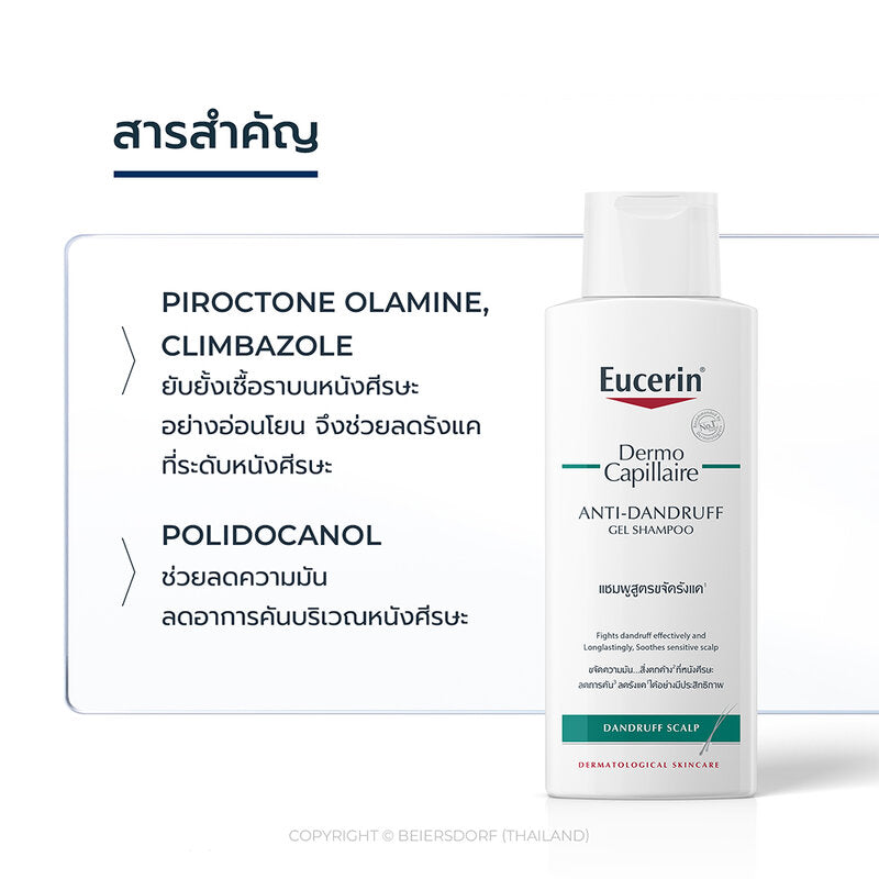 Eucerin Dermocapillaire Anti-Dandruff Gel Shampoo 250ml