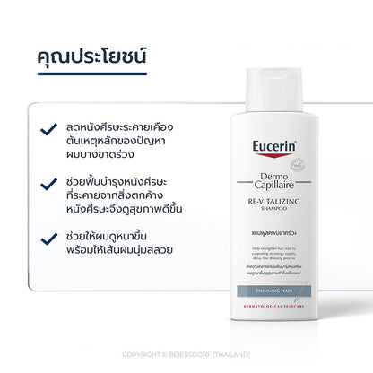 Eucerin Dermocapillaire Re-Vitalizing Shampoo Thinning Hair 250ml