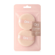 Oni Round Powder Puff 2pcs - #Peach Pink
