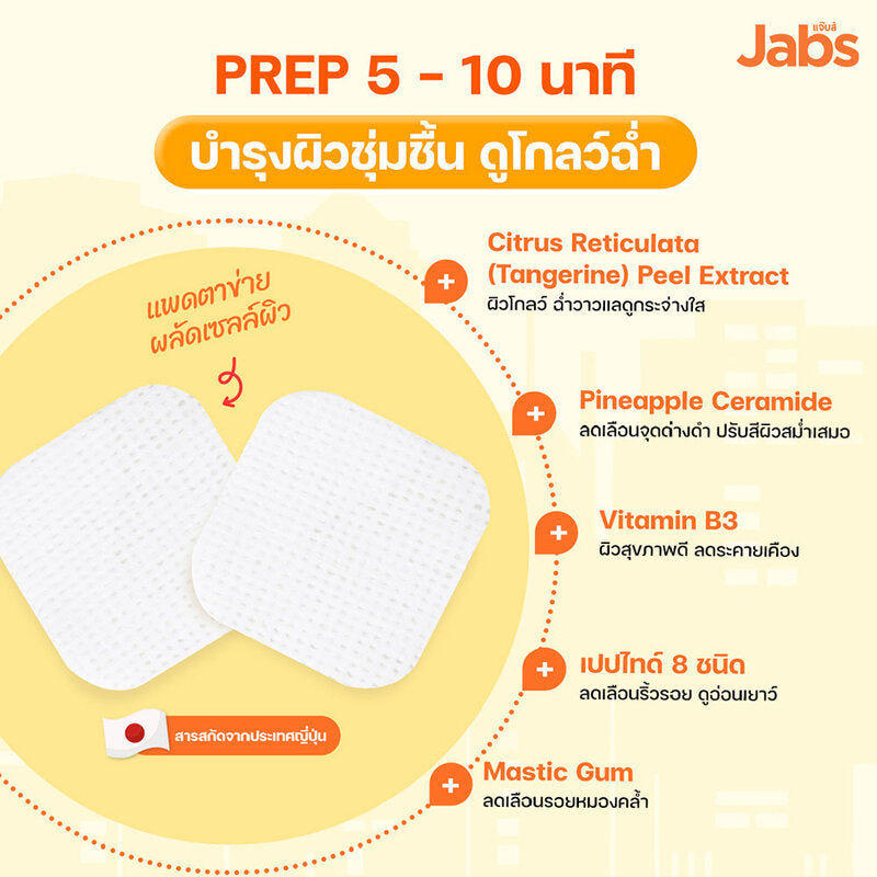 Jabs Daily Toner Pad Glow On Gorgeous 4 Sheets