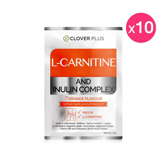 Clover Plus L-Carnitine Chili Extract Dietary Supplement 7.48g x 10 Sachets
