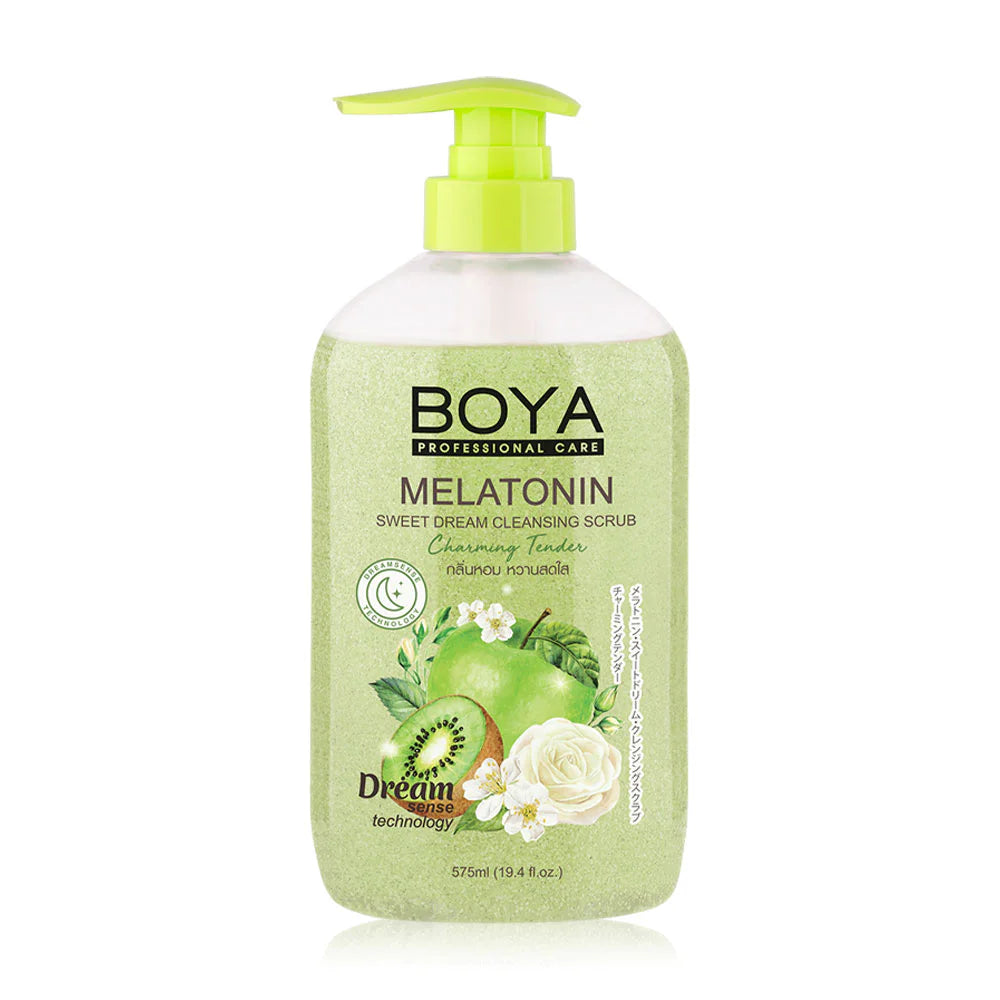 Boya Melatonin Sweet Dream Cleansing Scrub 2-in-1 Shower Gel 575ml #Charming Tender