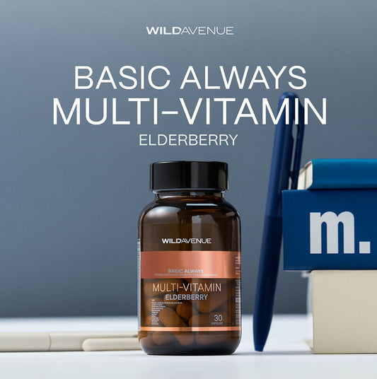 Wild Avenue Basic Always Multi-Vitamin Elderberry 30 Capsules